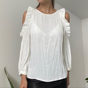 Maje cold-shoulder top Size 3 viscose